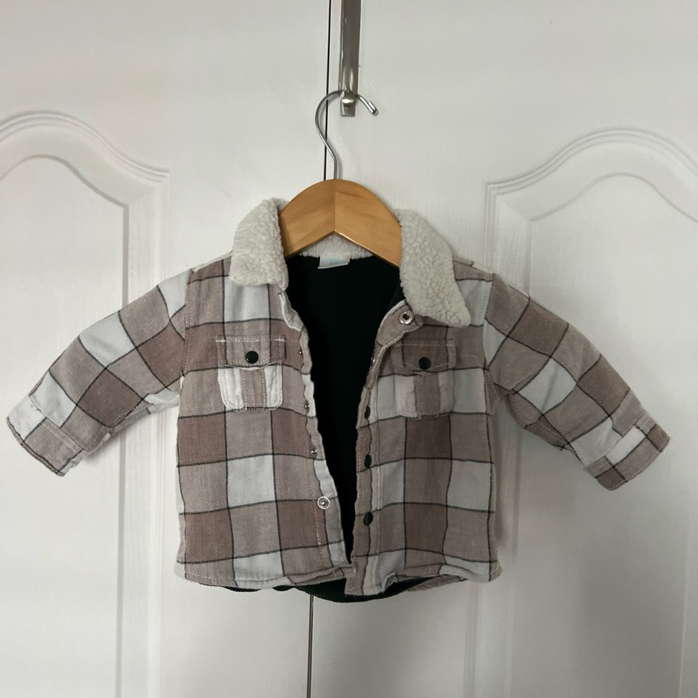 Gymboree Brown and White Pea Coat for Kids